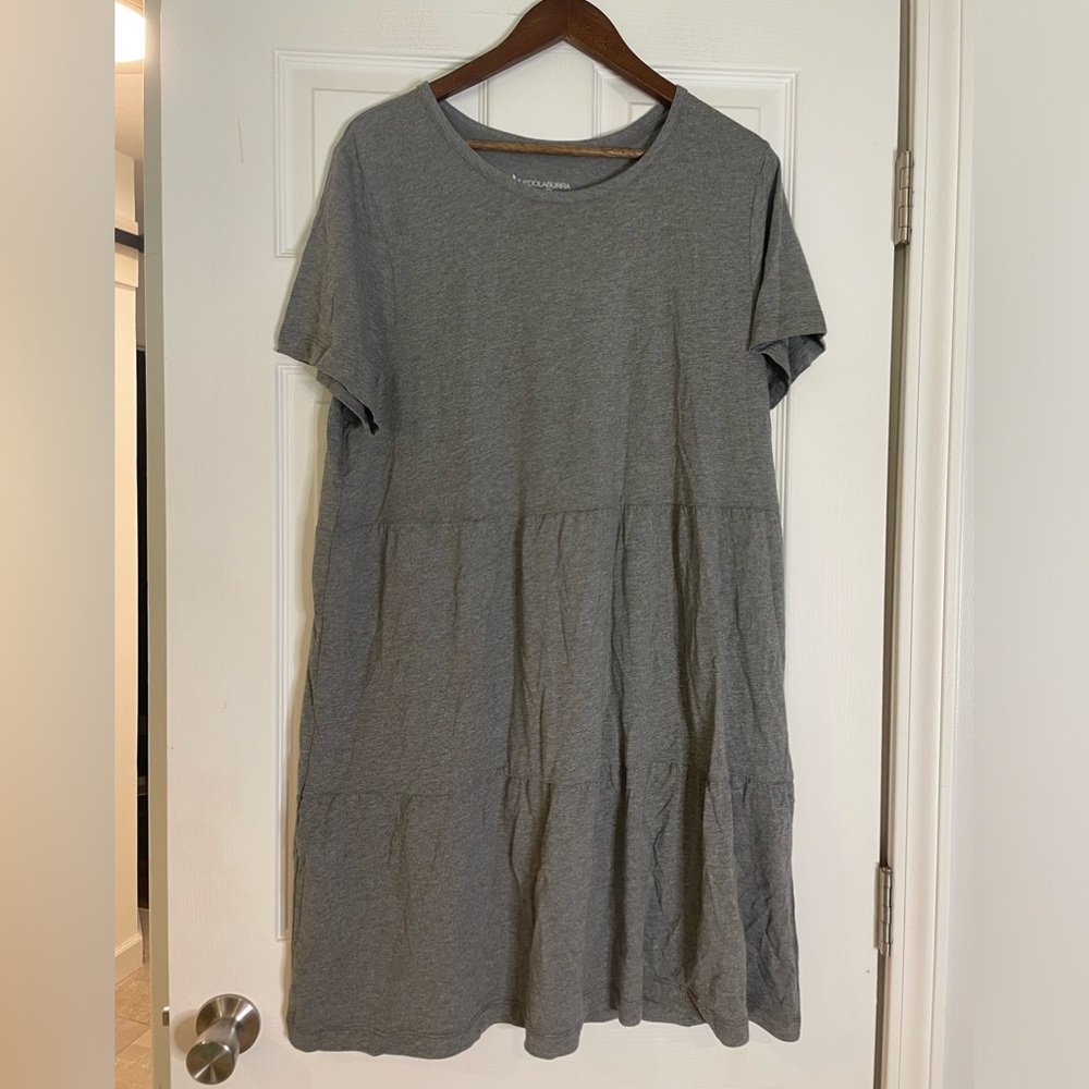 Koolaburra by UGG Cotton Rayon Tee Tier Dress - Large - Picture 2 of 5